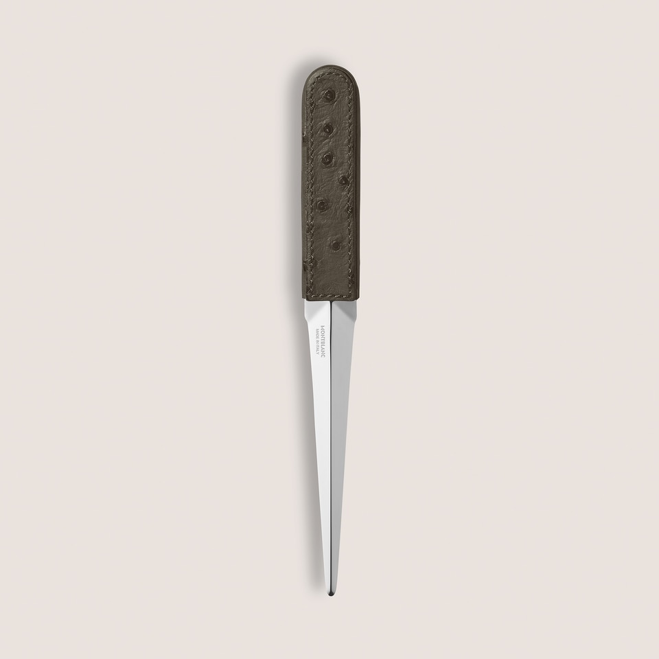 Letter Opener in Ostrich-Embossed Leather - 2