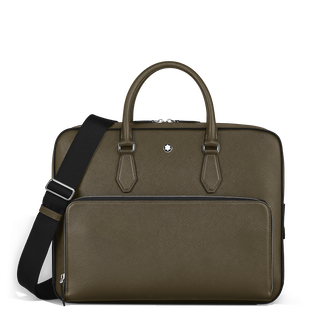Medium Briefcase with Pocket in Sartorial Leather