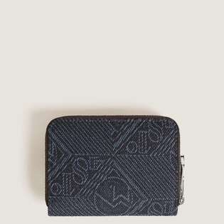 Mini Wallet 2cc with Zip in 4810 Denim
