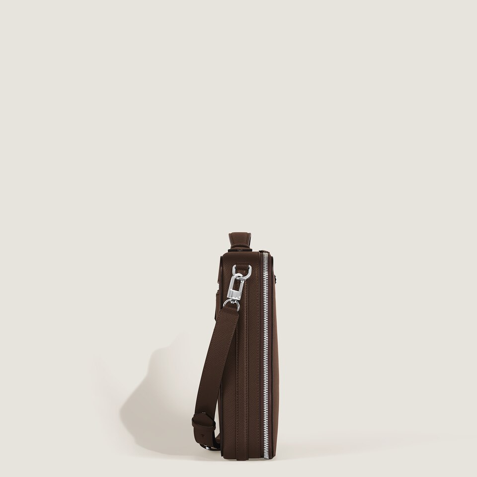 Writing Traveler Crossbody Messenger Bag - 5