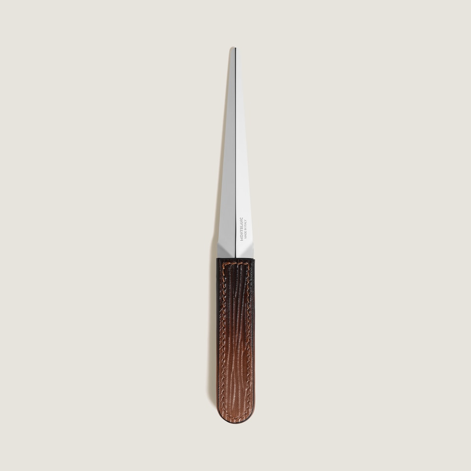 Letter Opener in Corteccia Sfumato Leather - 2