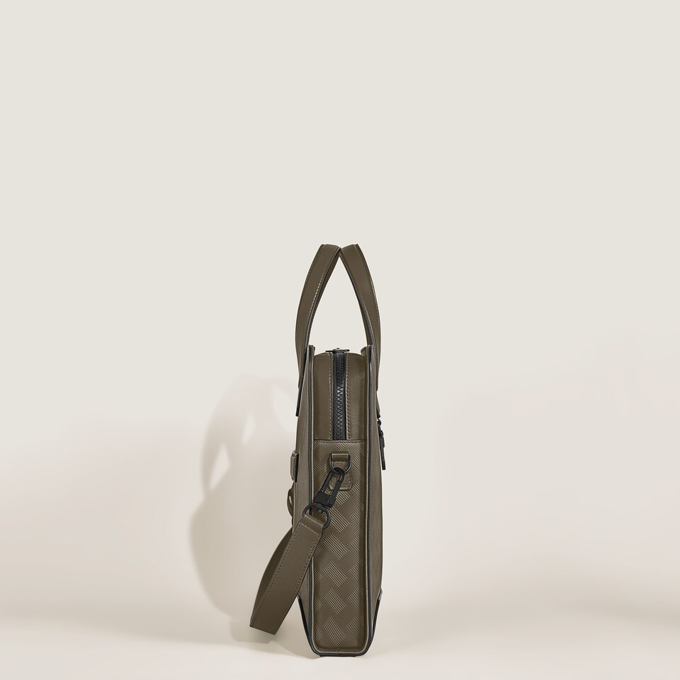 Thin Briefcase in Extreme Leather - 5