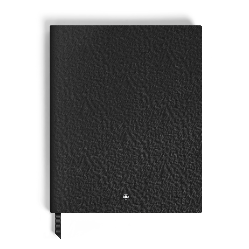 Notebook Large, Saffiano Leather, Black - Squared Pages - 1