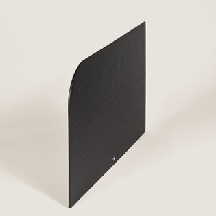 Desk Pad, Croco-Embossed Leather, Black