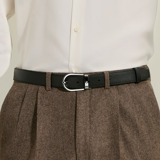 Horseshoe 30 mm Reversible Belt in Sartorial Leather