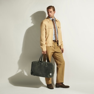 Weekender Bag 45 in Suede Leather