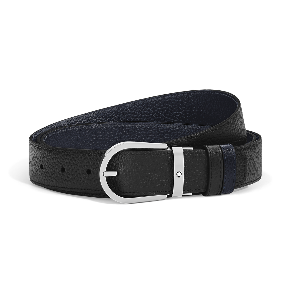 Horseshoe 35 mm Reversible Belt in Grain Leather - 1