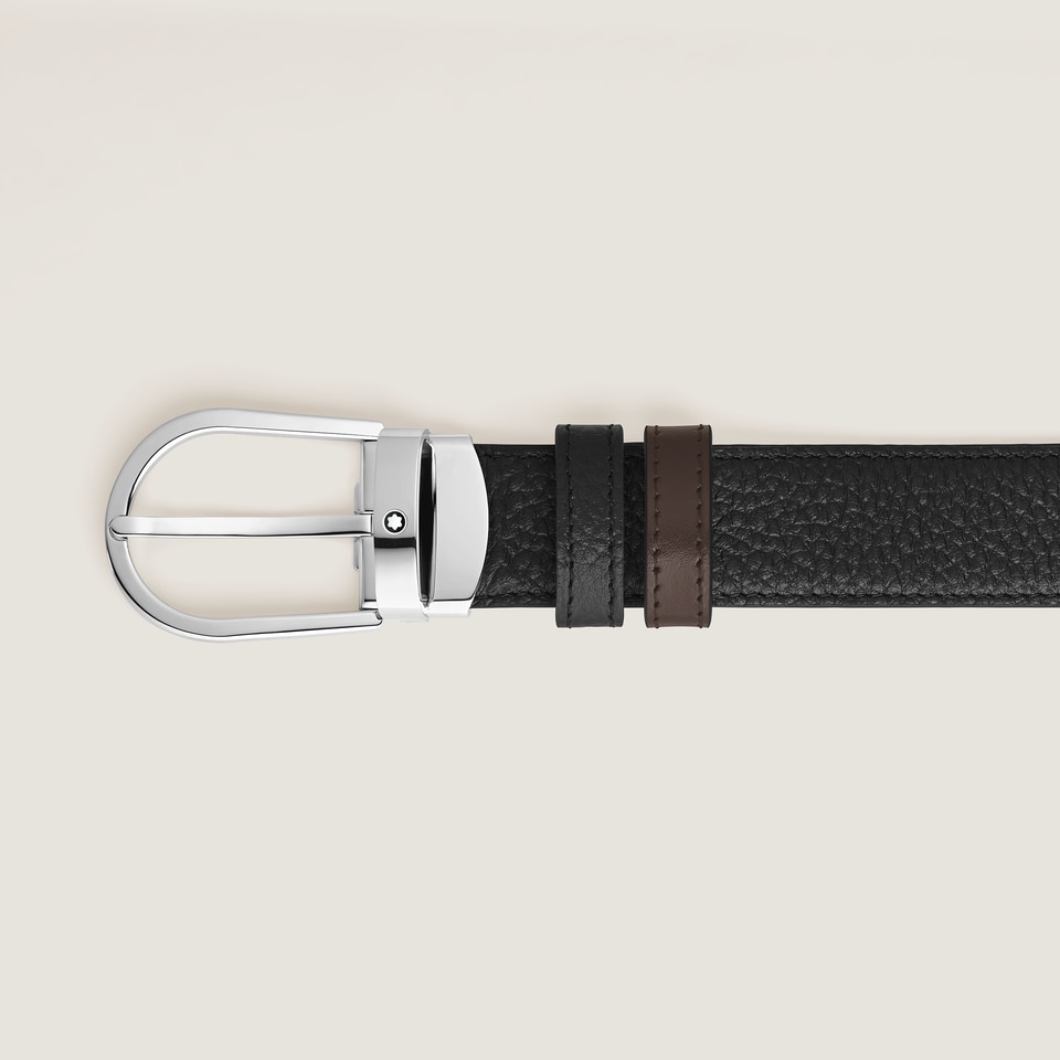 Horseshoe 30&nbsp;mm Reversible Belt in Grain Leather - 2