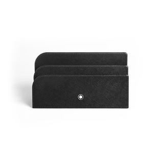 Letter Rack, Saffiano Leather, Black