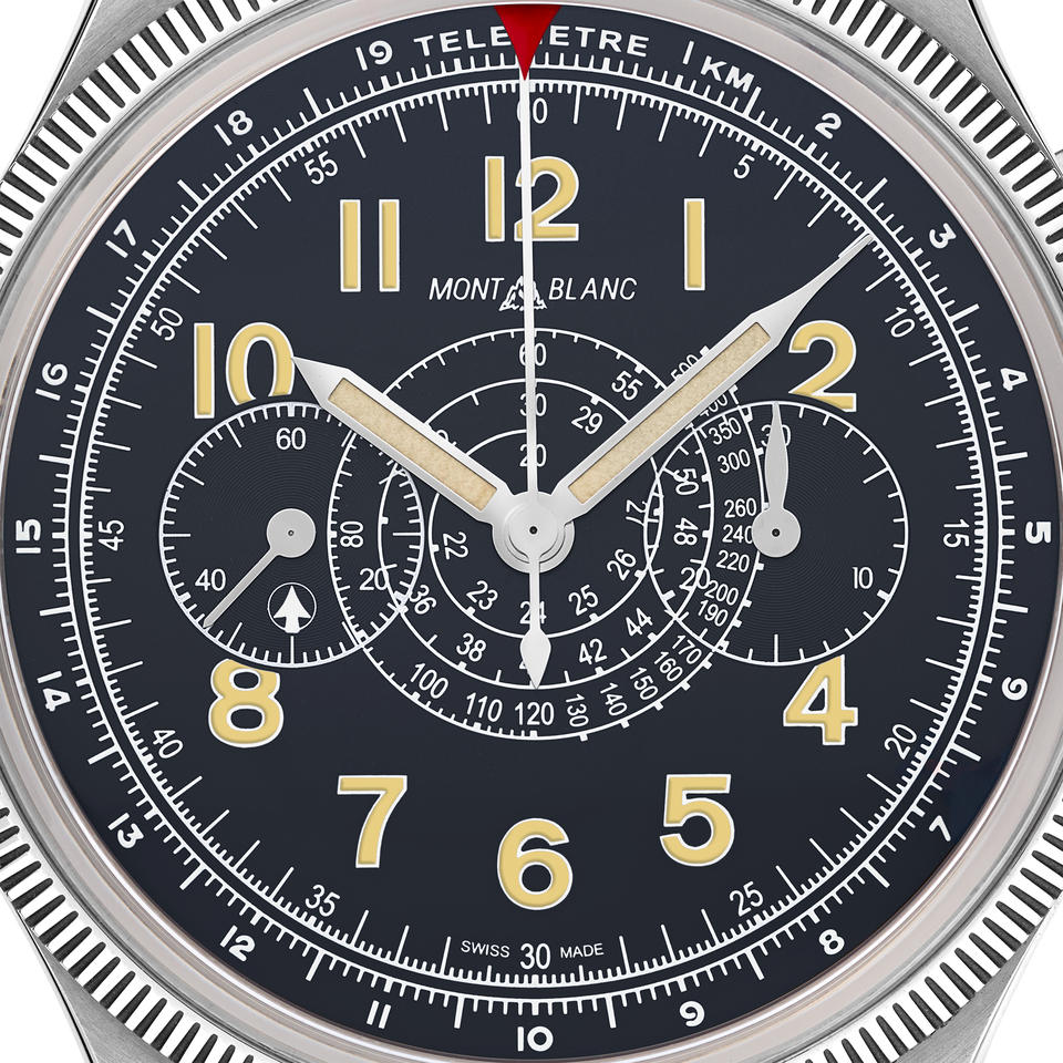 Montblanc 1858  Minerva Monopusher Chronograph Red Arrow Limited Edition - 88 pieces - 6