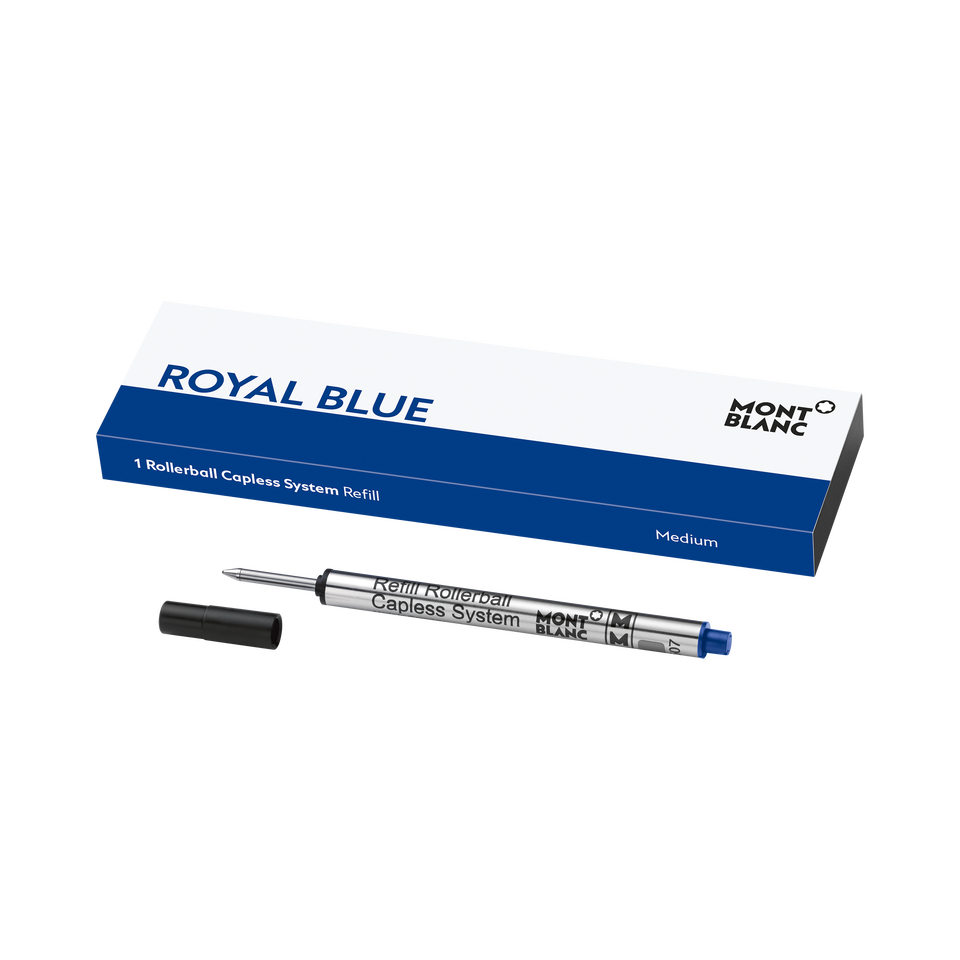 1 Rollerball Capless System Refill, Royal Blue - Medium - 1