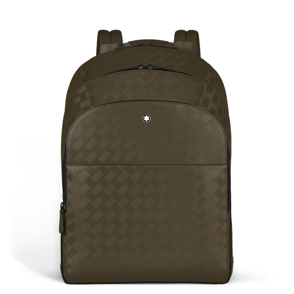 Large Backpack with 3 Compartments in Extreme Leather - 1