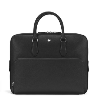 Sartorial medium document case with pocket