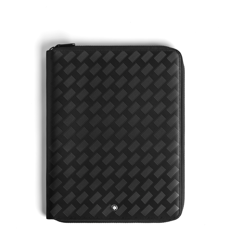Medium Notebook Holder with zip in Extreme Leather - 1
