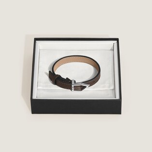 Plain Nib Bracelet in Grain Leather