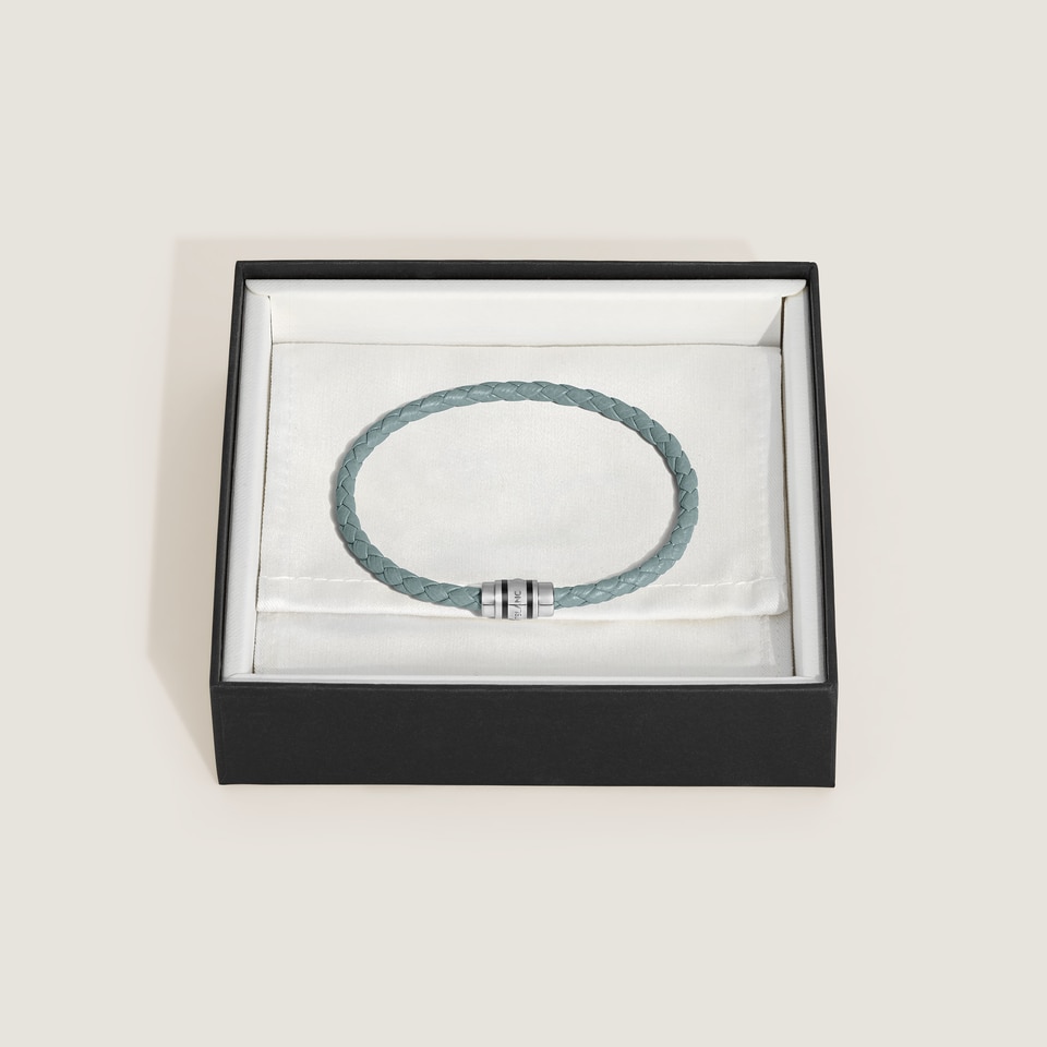 3 Rings Bracelet in Grain Leather L - 2