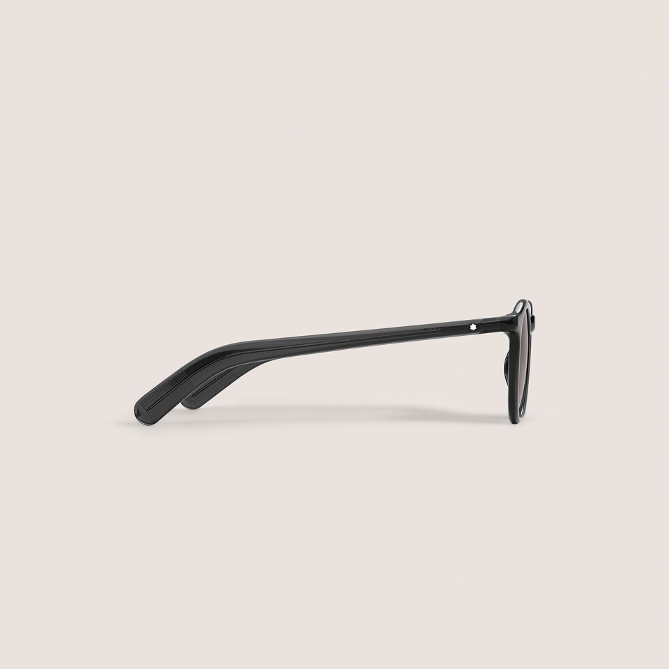 Round Sunglasses with Black Injected Frame - 2