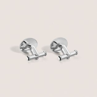 Meisterst&uuml;ck Oval Cufflinks with Geometric Lacquer Inlay