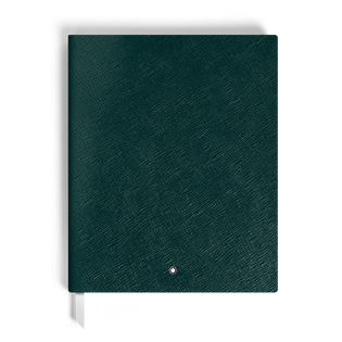 Notebook Large, Saffiano Leather, British Green - Lined Pages