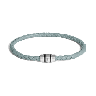 3 Rings Bracelet in Grain Leather L