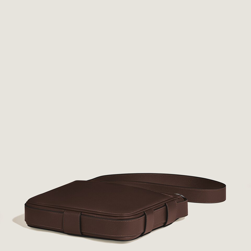 Vertical Belt Messenger Bag in Sartorial Leather - 8