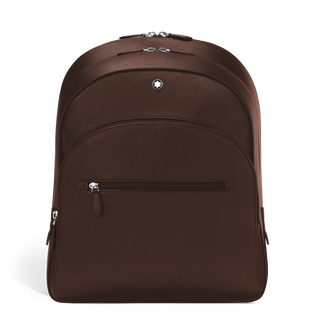 Large Backpack with 3 Compartments in Sartorial Leather