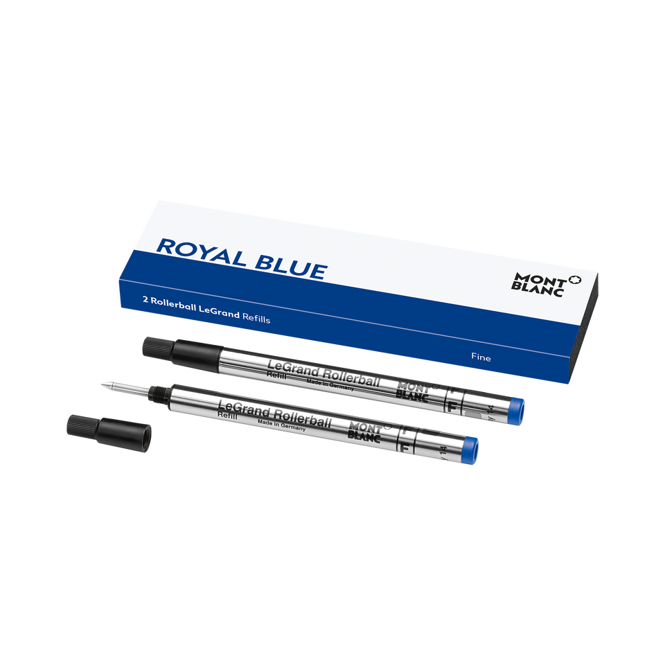 2 Rollerball LeGrand Refills, Royal Blue - Fine - 1