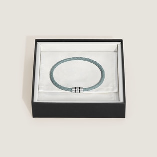 3 Rings Bracelet in Grain Leather M