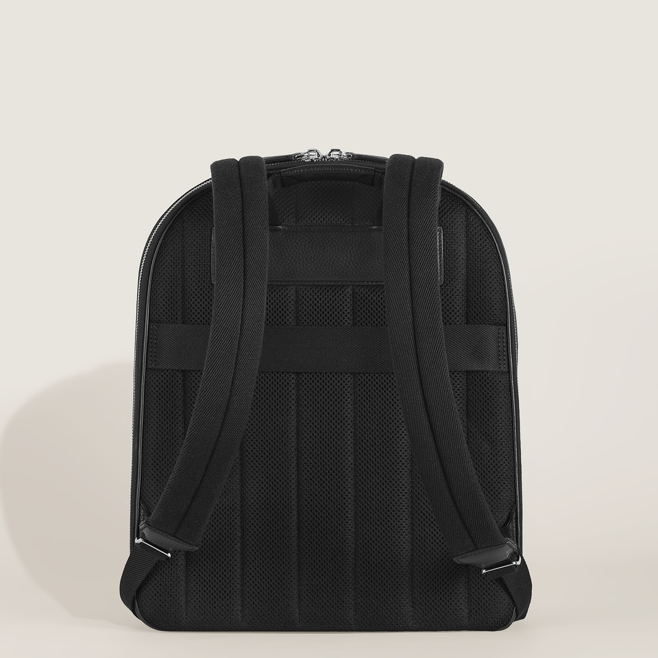 Large Backpack with 3 Compartments  in Grain Leather - 6