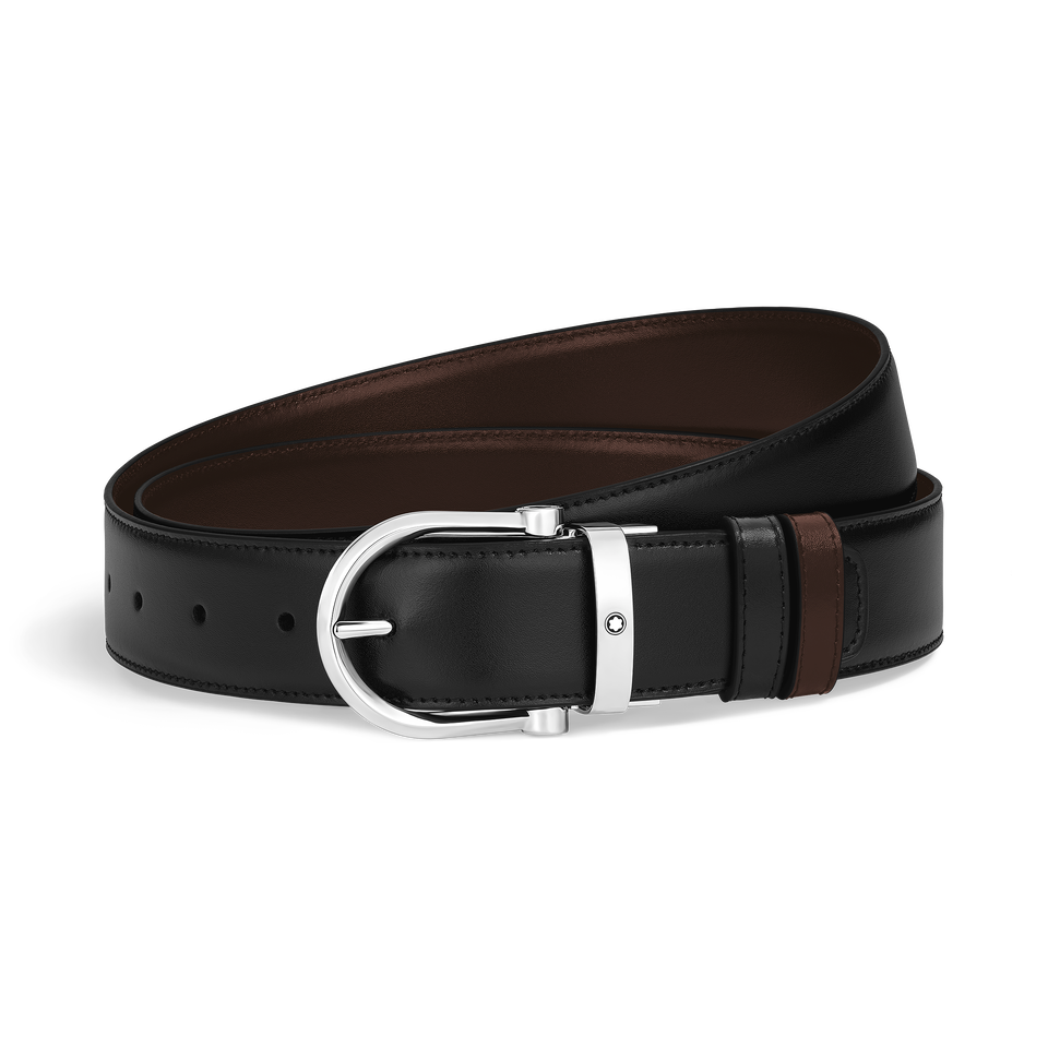 Horseshoe 35 mm Reversible Belt in Meisterst&uuml;ck Leather - 1