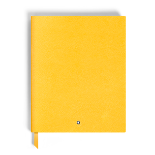 Notebook Large, Saffiano Leather, Modena Yellow - Lined Pages
