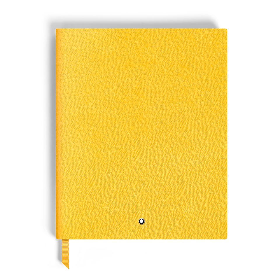 Notebook Large, Saffiano Leather, Modena Yellow - Lined Pages - 1