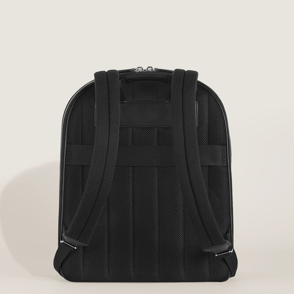 Large Backpack with 3 Compartments  in Grain Leather - 6