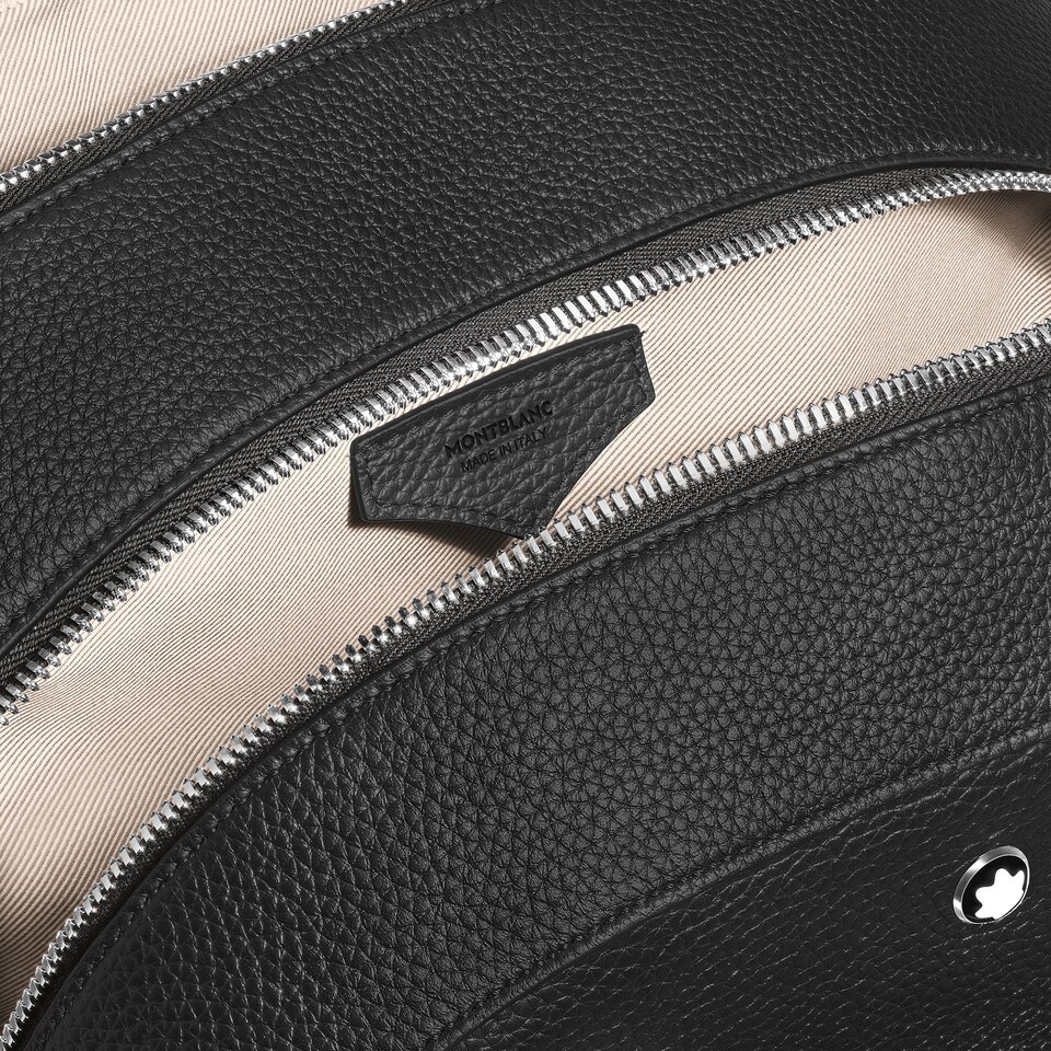 Large Backpack with 3 Compartments  in Grain Leather - 4