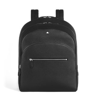 Large Backpack with 3 Compartments  in Grain Leather