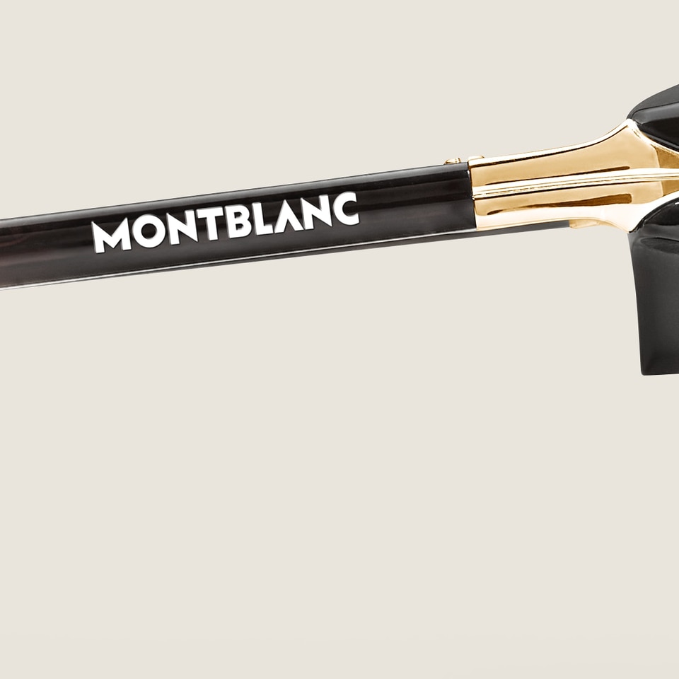 Squared Sunglasses with Metal Gold-Coloured Frame - 3