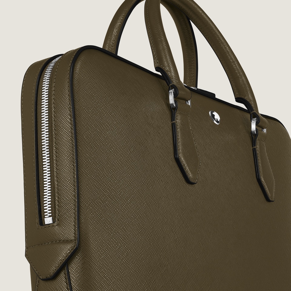 Thin Briefcase in Sartorial Leather - 3