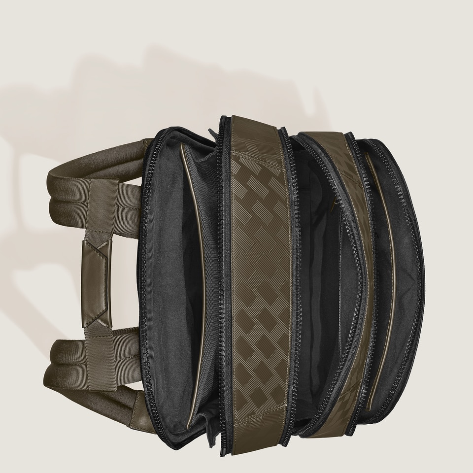 Large Backpack with 3 Compartments in Extreme Leather - 7