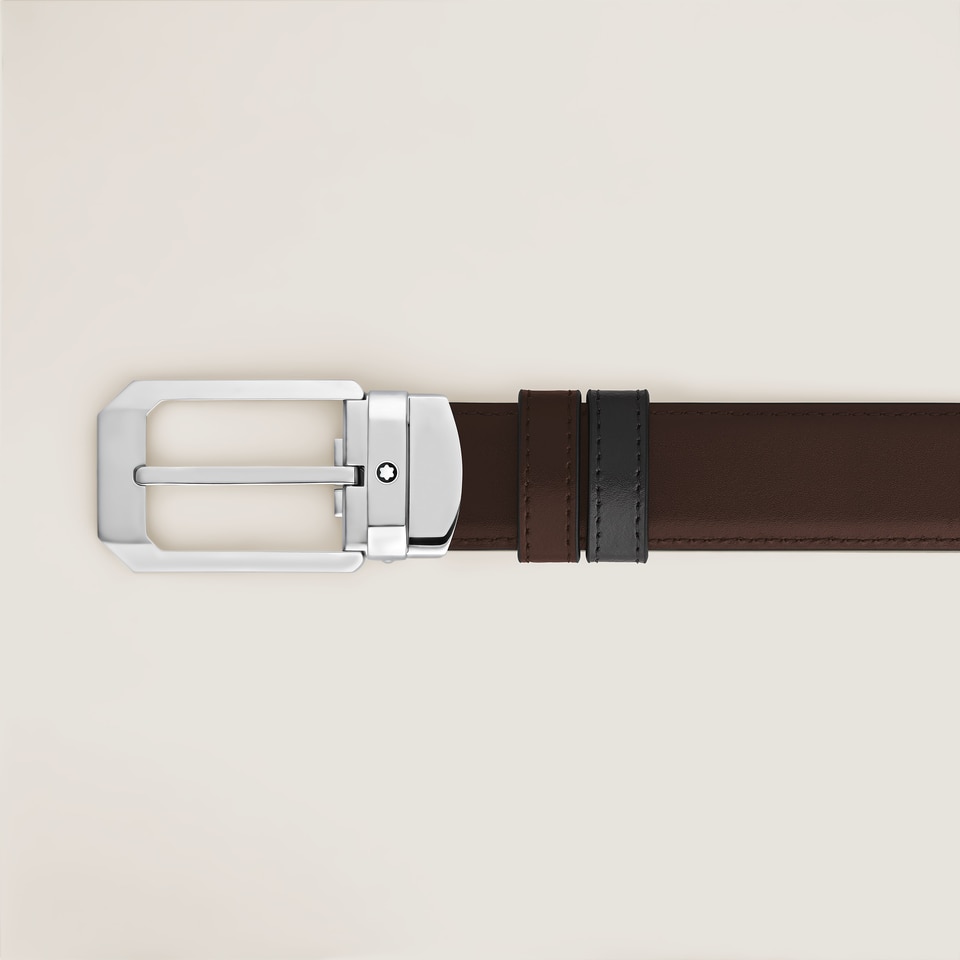 30 mm Reversible Belt in Meisterst&uuml;ck Leather with Trapeze Buckle - 4