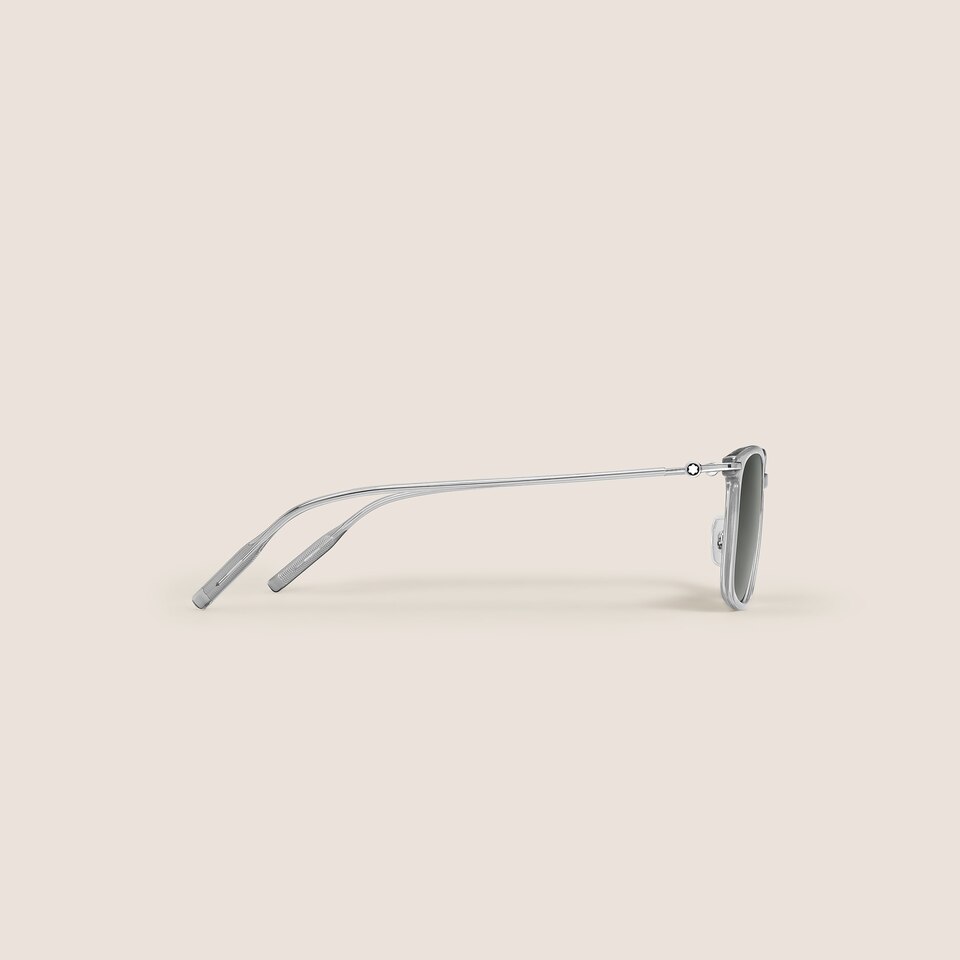 Rectangular Sunglasses with Grey Injected Frame - 2