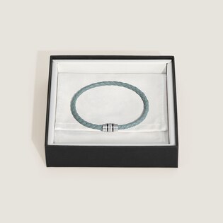 3 Rings Bracelet in Grain Leather M