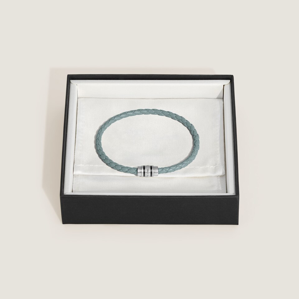 3 Rings Bracelet in Grain Leather M - 2