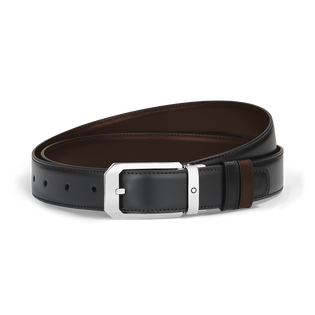 30 mm Reversible Belt in Meisterst&uuml;ck Leather with Trapeze Buckle
