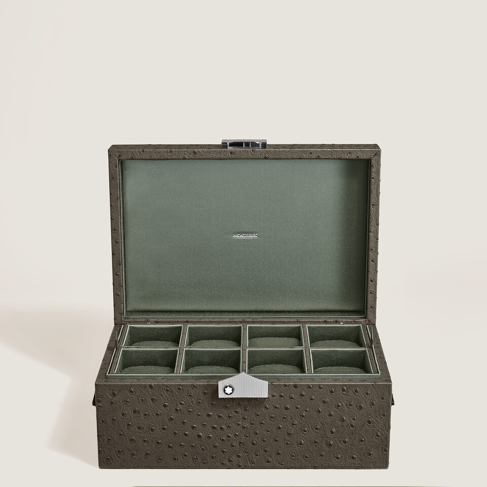 Watches Collector Box in Ostrich-Embossed Leather - 2