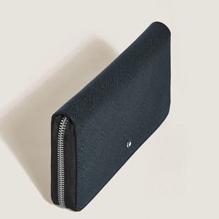 Sartorial wallet 12cc with zip
