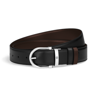Horseshoe 35 mm Reversible Belt in Meisterst&uuml;ck Leather