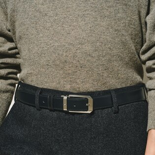 30 mm Reversible Belt in Meisterst&uuml;ck Leather with Trapeze Buckle