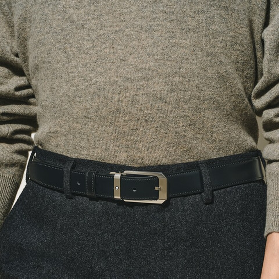 30 mm Reversible Belt in Meisterst&uuml;ck Leather with Trapeze Buckle - 2