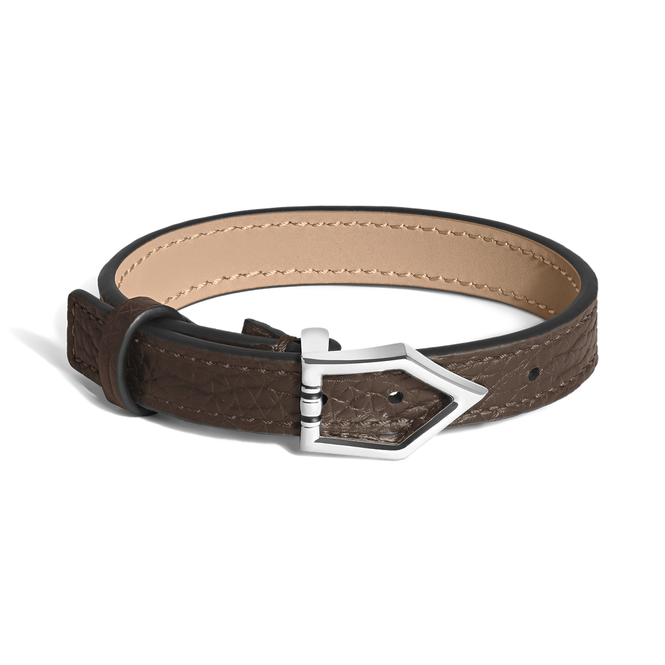 Plain Nib Bracelet in Grain Leather - 1