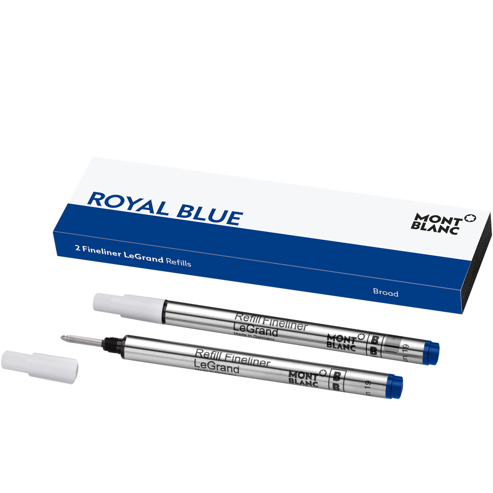 2 Fineliner LeGrand Refills, Royal Blue - Broad - 1